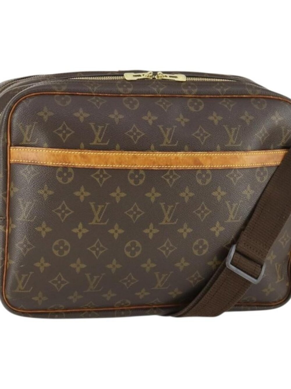 LOUIS VUITTON Monogram Reporter GM Shoulder Bag M45252 LV Auth BA9575
